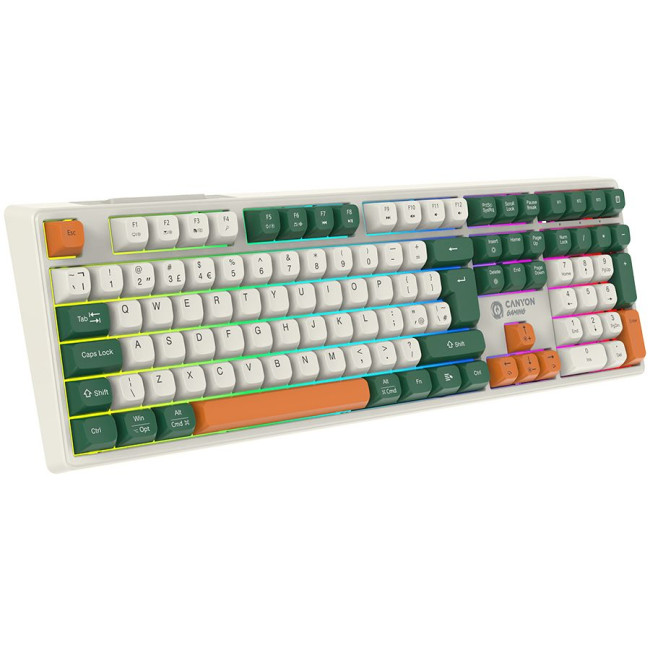 CANYON keyboard Shadder GKW-11 Mech RGB UK/US Wireless White