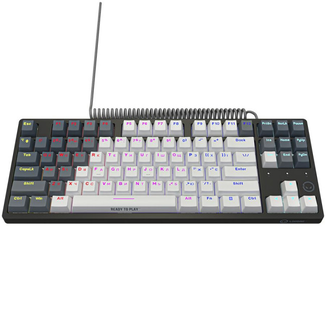 LORGAR Azar 514TKL, Wired RGB mechanical gaming keyboard, white, EN+UA layout