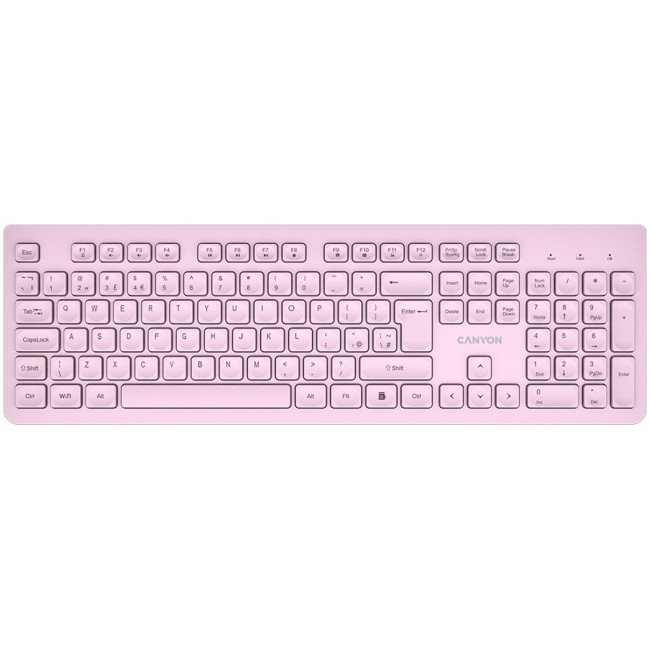 CANYON keyboard HKB-W01 UK/US AAA Wireless Pink