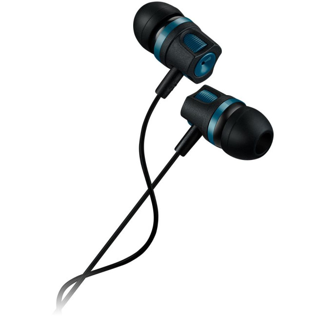 Головні дротові навушники-вкладиші з вбудованим мікрофоном CANYON EP-3 Stereo earphones with microphone  Green  cable length 1.2m  21.5*12mm  0.011kg