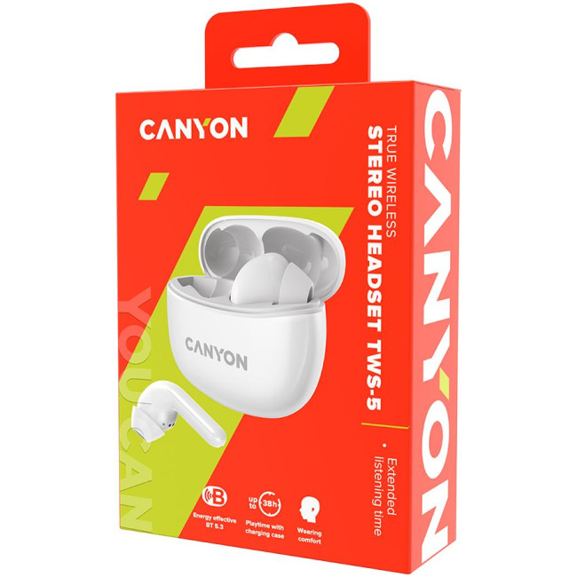 CANYON headset TWS-5 White