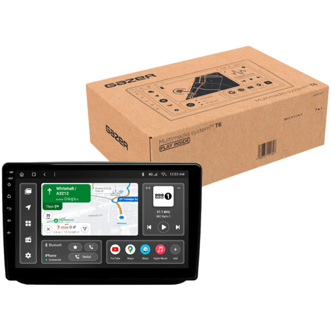 Installation kit for installing GAZER multimedia head units in cars - model FA-F010