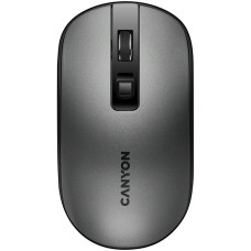 CANYON MW-18, 2.4GHz Wireless Rechargeable Mouse with Pixart sensor, 4keys, Silent switch for right/left keys,DPI: 800/1200/1600, Max. usage 50 hours for one time full charged, 300mAh Li-poly battery, Dark grey, cable length 0.6m, 116.4*63.3*32.3mm, 0.075
