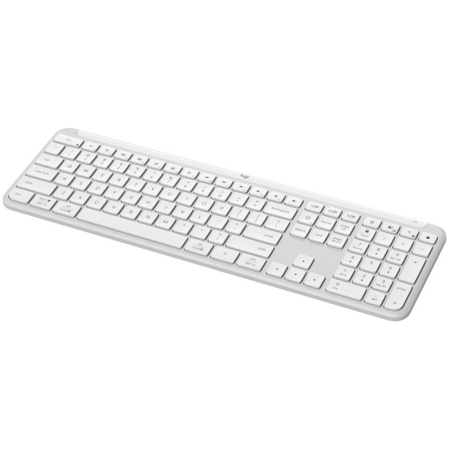 LOGITECH Signature Slim Wireless Keyboard K950 - OFF WHITE - US INT'L - 2.4GHZ/BT