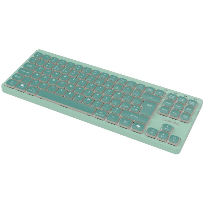 CANYON Keyboard OnType 10 Low Profile EN Wired Green