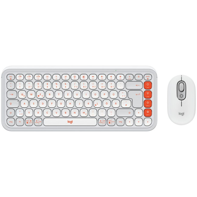LOGITECH POP ICON COMBO - OFF WHITE - US INT'L - BT - N/A - INTNL-973