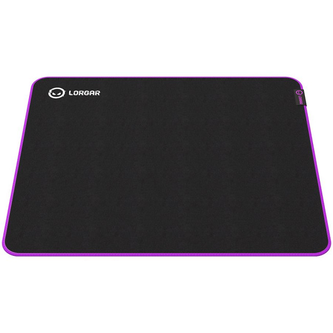 Lorgar Main 315, Gaming mouse pad, High-speed surface, Purple anti-slip rubber base, size: 500mm x 420mm x 3mm, weight 0.39kg