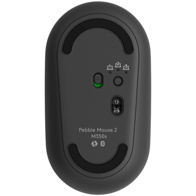 LOGITECH Pebble Mouse 2 M350s - TONAL GRAPHITE - BT - EMEA-808 - DONGLELESS
