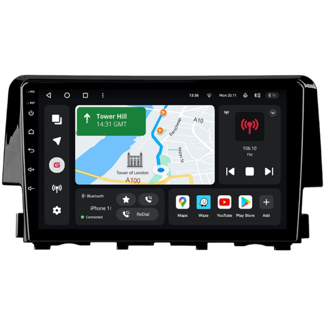 Installation kit for installing GAZER multimedia head units in cars - model FC-F009