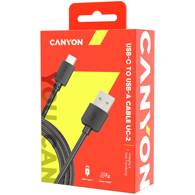 CANYON cable UC-2 USB-C 5W 2m Black