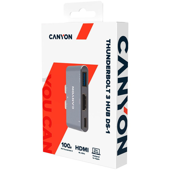 CANYON hub DS-1 3in1 Thunderbolt 3 Space Grey