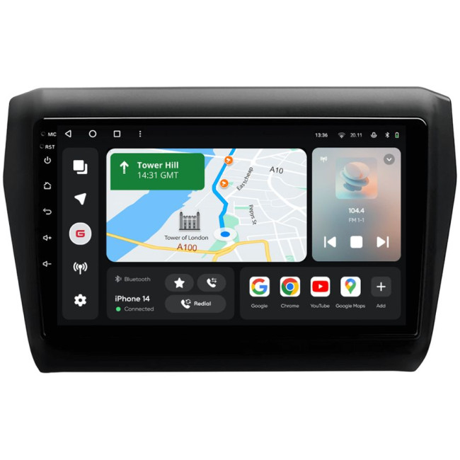 Installation kit for installing GAZER multimedia head units in cars - model A2L-F009