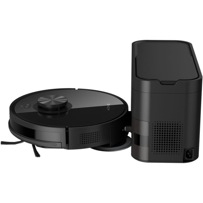 Robot Cleaner w/Dust Collector, black, 2in1 and dust tank, 4000pa, 3200mAh battery