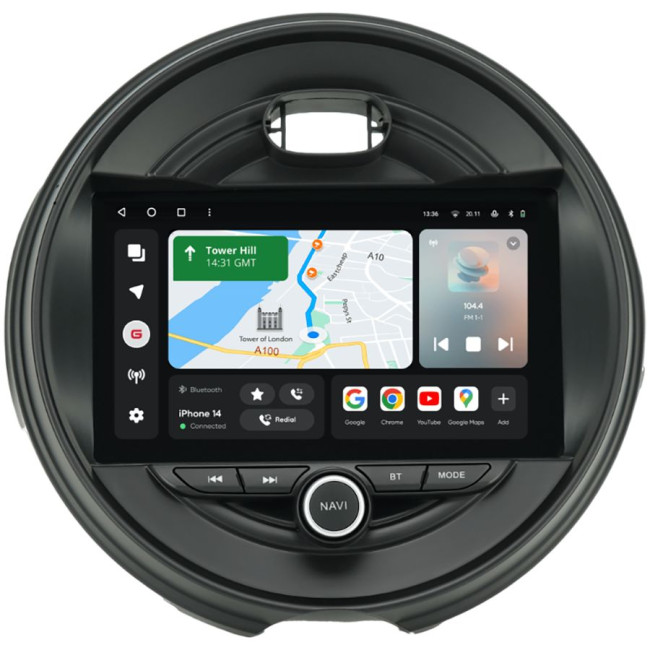 Installation kit for installing GAZER multimedia head units in cars - model F55-F009