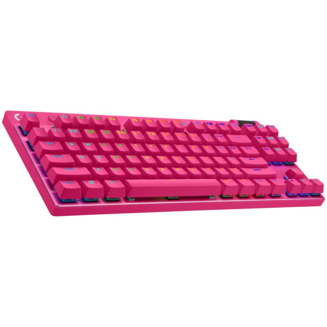 LOGITECH G PRO X TKL LIGHTSPEED Mechanical Gaming Keyboard - MAGENTA - US INT'l - TACTILE