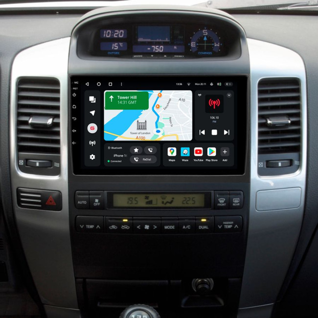 Installation kit for installing GAZER multimedia head units in cars - model J120/H-F009