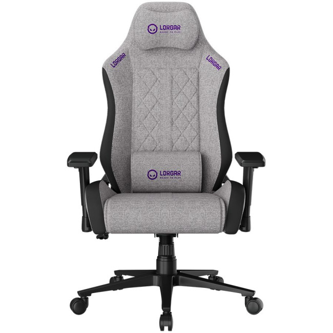 LORGAR CHA41, Ergonomic Gaming Chair Advanced, premium anti-stain fabric, Grey