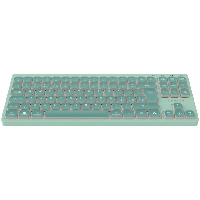 CANYON Keyboard OnType 10 Low Profile EN Wired Green
