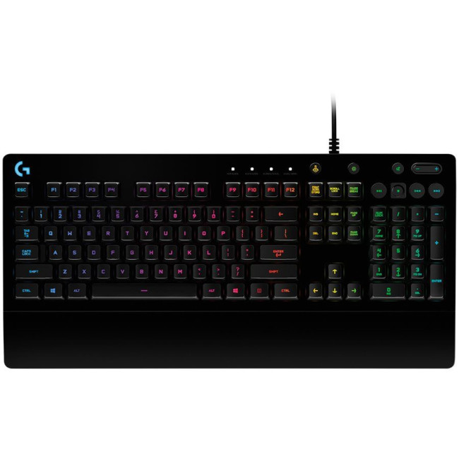 LOGITECH G213 Prodigy Corded RGB Gaming Keyboard - BLACK - UKR - USB
