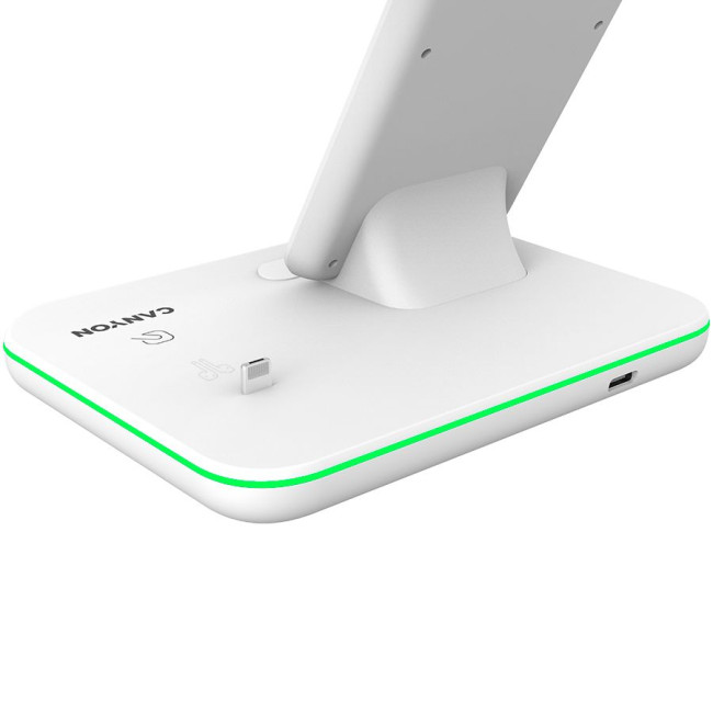 CANYON wireless charger WS-302 15W 3in1 White