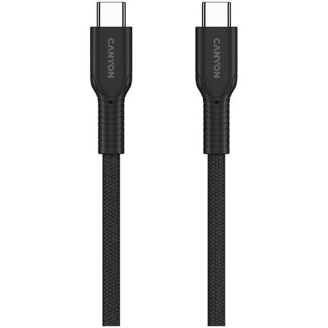 CANYON cable OnWire 60CL C-C 60W COLOR Braided 1m Black