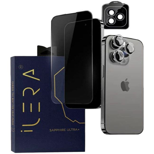 iLera Sapphire Ultra + Glass for iPhone 16 Pro