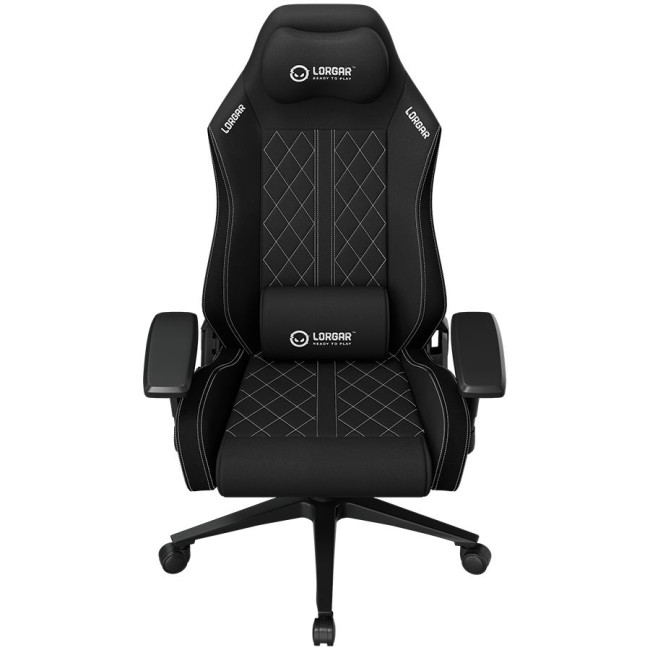 LORGAR CHA41, Ergonomic Gaming Chair Advanced, premium anti-stain fabric, Black/white