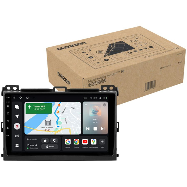 Installation kit for installing GAZER multimedia head units in cars - model J120/L-F009