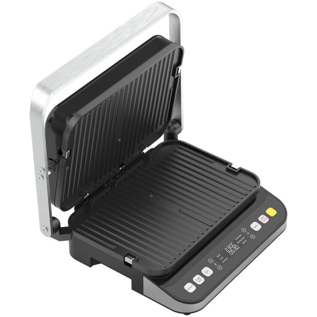 AENO ''Electric Grill EG5: 2000W, 2 heating modes - Lower Grill, Both Grills, 6 preset programs, Defrost, Max opening angle -180°, Temperature regulation, Timer, Removable double-sided plates, Plate size 320*220mm''