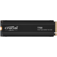 Crucial T700 4TB PCIe Gen5 NVMe M.2 SSD with heatsink
