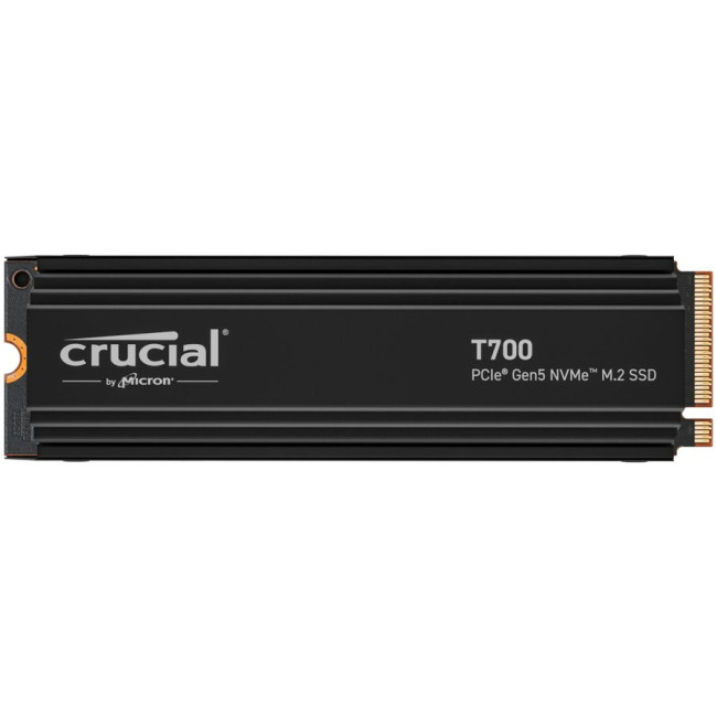 Crucial T700 4TB PCIe Gen5 NVMe M.2 SSD with heatsink