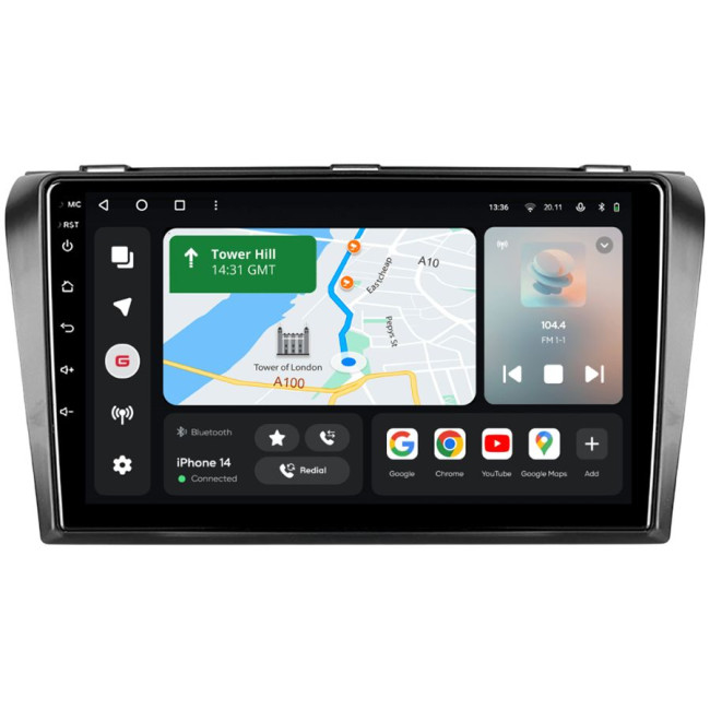 Installation kit for installing GAZER multimedia head units in cars - model BK-F009