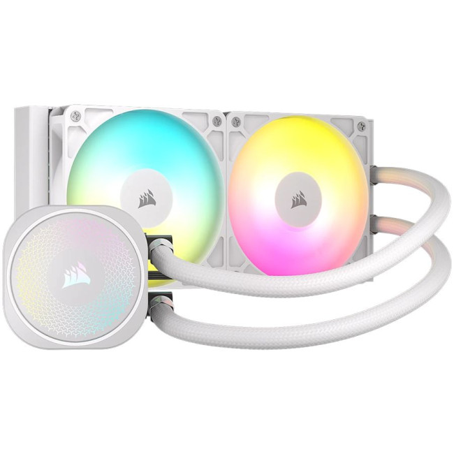 CORSAIR NAUTILUS 240 ARGB White, 240mm Radiator, Liquid CPU Cooler
