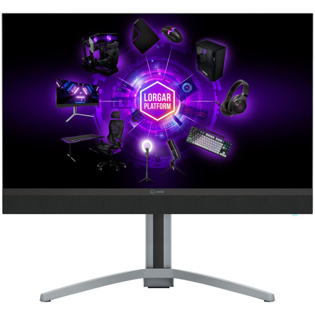 LORGAR 27MP1, UHD MiniLED Gaming Monitor Pro, 27'' (3840*2160) fast IPS flat monitor, black/milky grey
