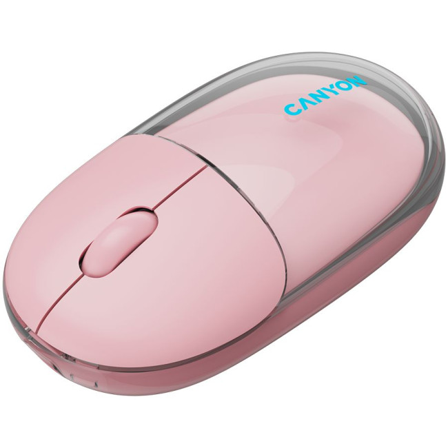 CANYON mouse OnClick 24 BT/ Wireless Transparent/Pink