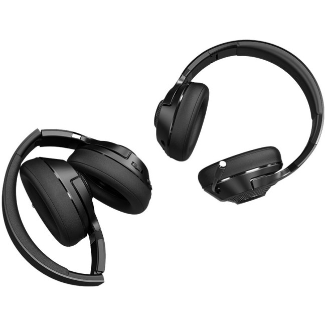 LORGAR Noah 500, Wireless Gaming headset with microphone, JL7006, BT 5.3, battery life up to 58 h (1000mAh), USB (C) charging cable (0.8m), 3.5 mm AUX cable (1.5m), size: 195*185*80mm, 0.24kg, black