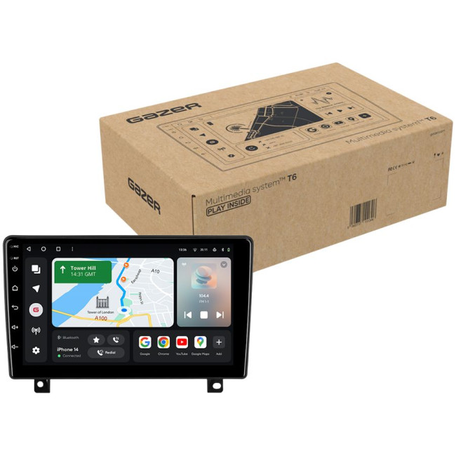 Installation kit for installing GAZER multimedia head units in cars - model A04-F509