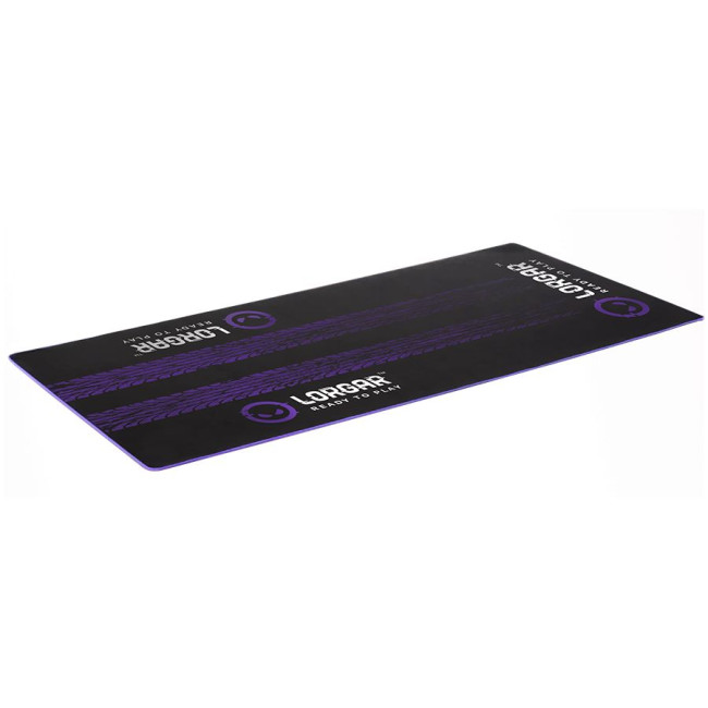 LORGAR RX1FM, Sim Racing Floor Mat Advanced, Stitched edge, 1,700X700X3 mm, Black/purple