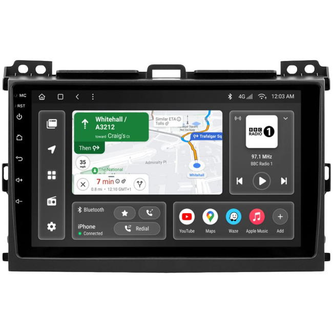 Installation kit for installing GAZER multimedia head units in cars - model J120/H-F009