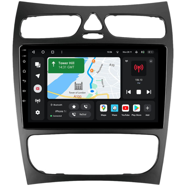 Installation kit for installing GAZER multimedia head units in cars - model C209-F009