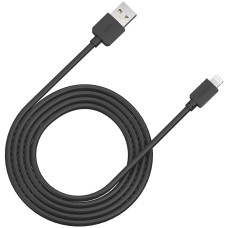 Кабель CANYON CFI-1 Lightning USB Cable for Apple  round  cable length 1m  Black  15.9*7*1000mm  0.018kg