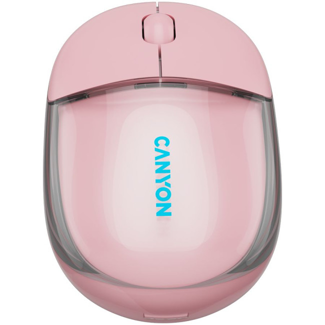 CANYON mouse OnClick 24 BT/ Wireless Transparent/Pink