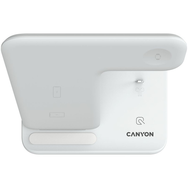 CANYON wireless charger WS-302 15W 3in1 White