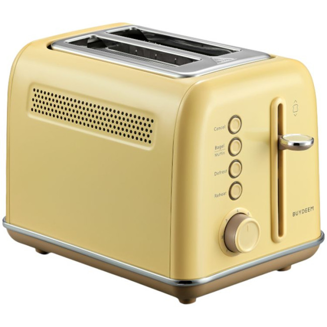 BUYDEEM 2 Slice Toaster, model DT620E, color Mellow Yellow, EU