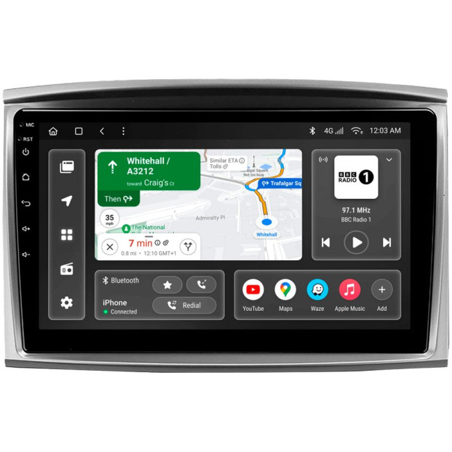 Installation kit for installing GAZER multimedia head units in cars - model J100/H-F010