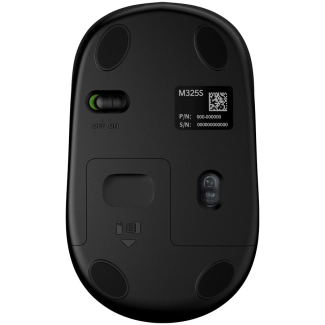 LOGITECH Wireless Mouse M325s - DARK SILVER - 2.4GHZ - EMEA