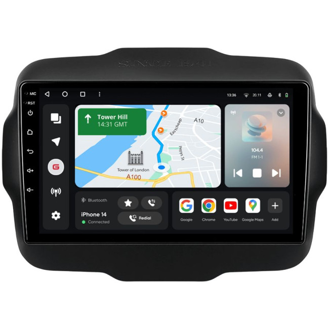 Installation kit for installing GAZER multimedia head units in cars - model FCA-F009