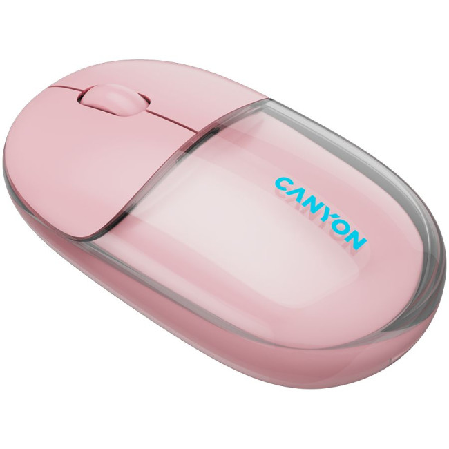 CANYON mouse OnClick 24 BT/ Wireless Transparent/Pink