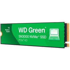 SSD POWERED BY SANDISK WD Green SN3000 1TB M.2 2280 S3-M PCIe Gen4 x4 NVMe, Read/Write: 5000/4200 MBps, TBW: 150