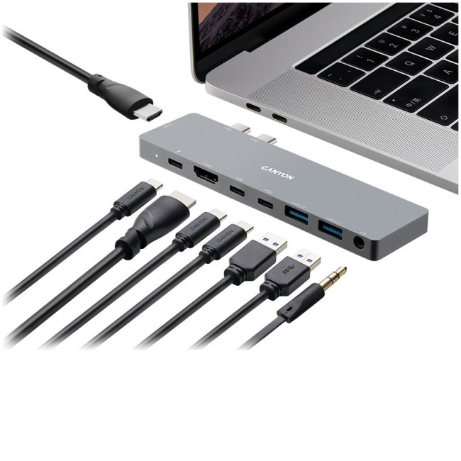 CANYON hub DS-8 8in1 Thunderbolt 4k Space Grey